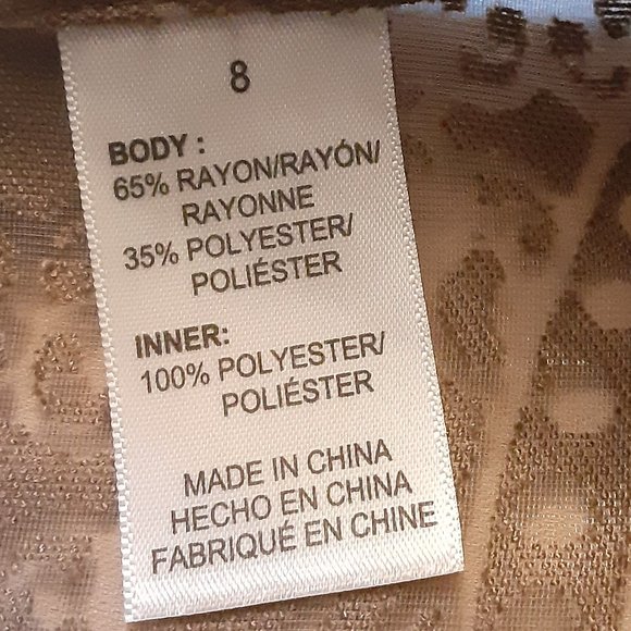 ALFRED DUNNER/SHEER BLOUSE/3-4 SLEEVE/Size 8 - Picture 4 of 8